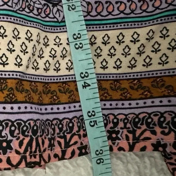 NWT Xhilaration Floral A Line Ruffle Dress Short Flutter Sleeve Cross Tie Back - Picture 11 of 13